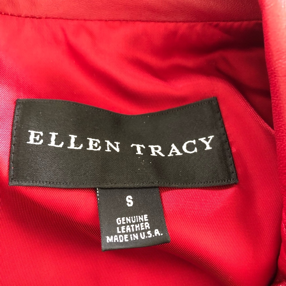 Ellen Tracy Vintage Leather Jacket size small - Picture 3 of 14